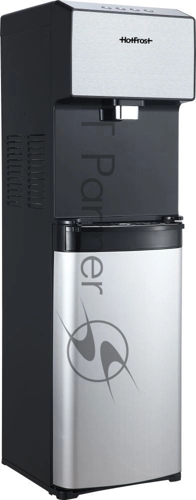 Кулер для воды Hotfrost V450ASM, нижняя загрузка, нагрев 90 °С, охлаждение 10 °С, черный/серебристый