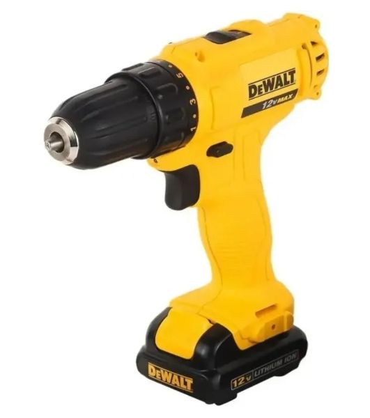 Дрель-шуруповерт DeWalt DCD700D2, 12 В, 2 Ач, 24 Нм, щеточный