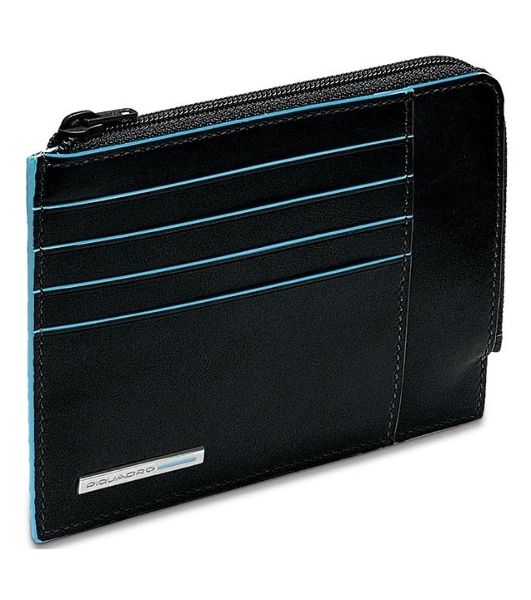 Чехол для кредитных карт Piquadro Blue Square PU1243B2R/N черный натур.кожа