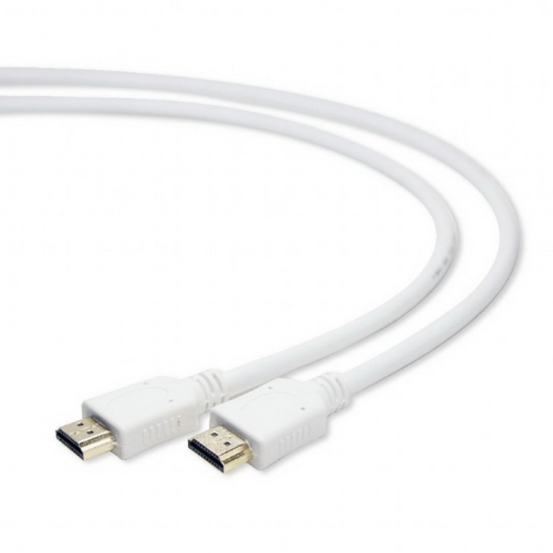 Кабель Cablexpert HDMI CC-HDMI4-W-6, 19M/19M, v2.0, медь, позол.разъемы, экран, 1.8м, белый, пакет