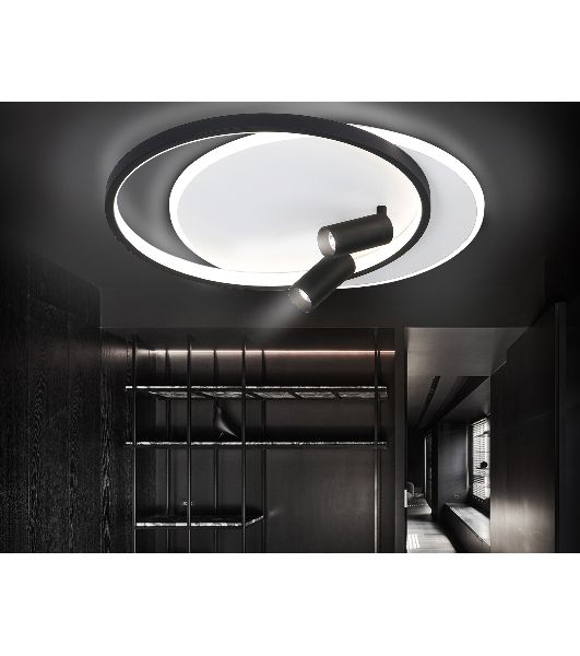 Светильник Ambrella light FL5137/2+2 WH/BK белый/черный 66W 3000K/4200K/6400K+4200K 500*420*130 (ПДУ ИК)
