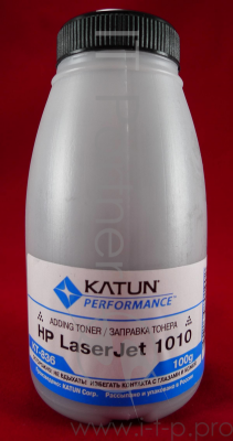 Тонер HP LJ 1010/1012/1015/1018/1020 (фл.100г.) Katun фас России