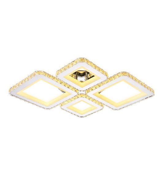 Потолочный светодиодный светильник Ambrella light FA1726/4 CH хром 3000K/4200K/6400K 108W 690*550*100 (ПДУ РАДИО 2.4G)