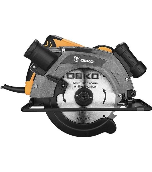 Дисковая (циркулярная) пила DEKO CS1250-D, 1250Вт, 165мм диск