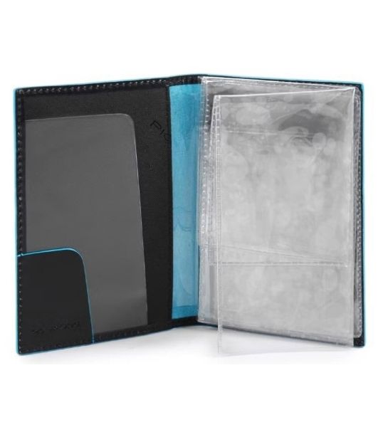 Обложка для документов Piquadro Blue Square PP5256B2/N. черный, натур.кожа