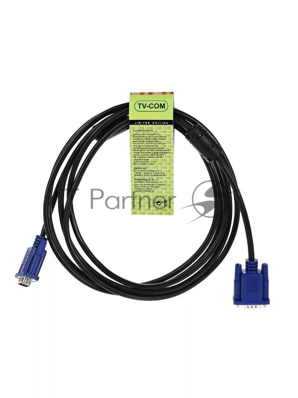 Кабель соединительный SVGA (15M/M) 3 м 2 фильтра TV-COM QCG120H-3M