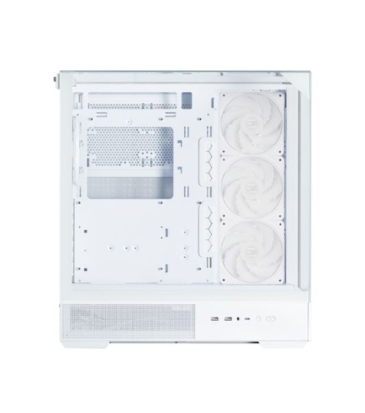 Компьютерный корпус ZALMAN P40 Prism Plus, ATX, белый, WINDOW, 3xCombo (3.5'' or 2.5"), 1xUSB TYPE-C, 2xUSB 3.0, SIDE 3x120мм ARGb, REAR 1x120мм ARGb