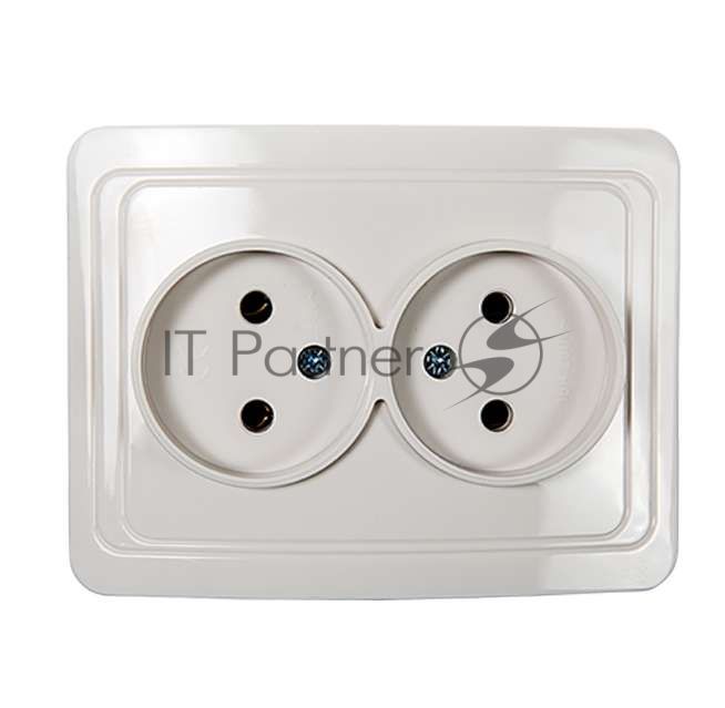 Розетка 2-м CLASSICO 2102 белый ASD/IN HOME 4680005959914