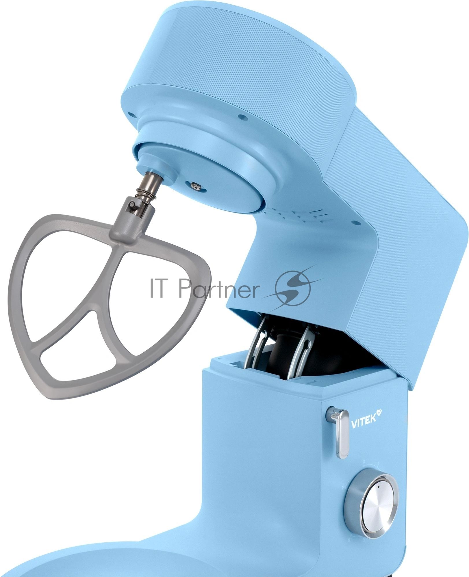 Миксер Vitek VT-PM0555 голубой, стационарный, 2200 Вт, 7.8 л, 6 скоростей