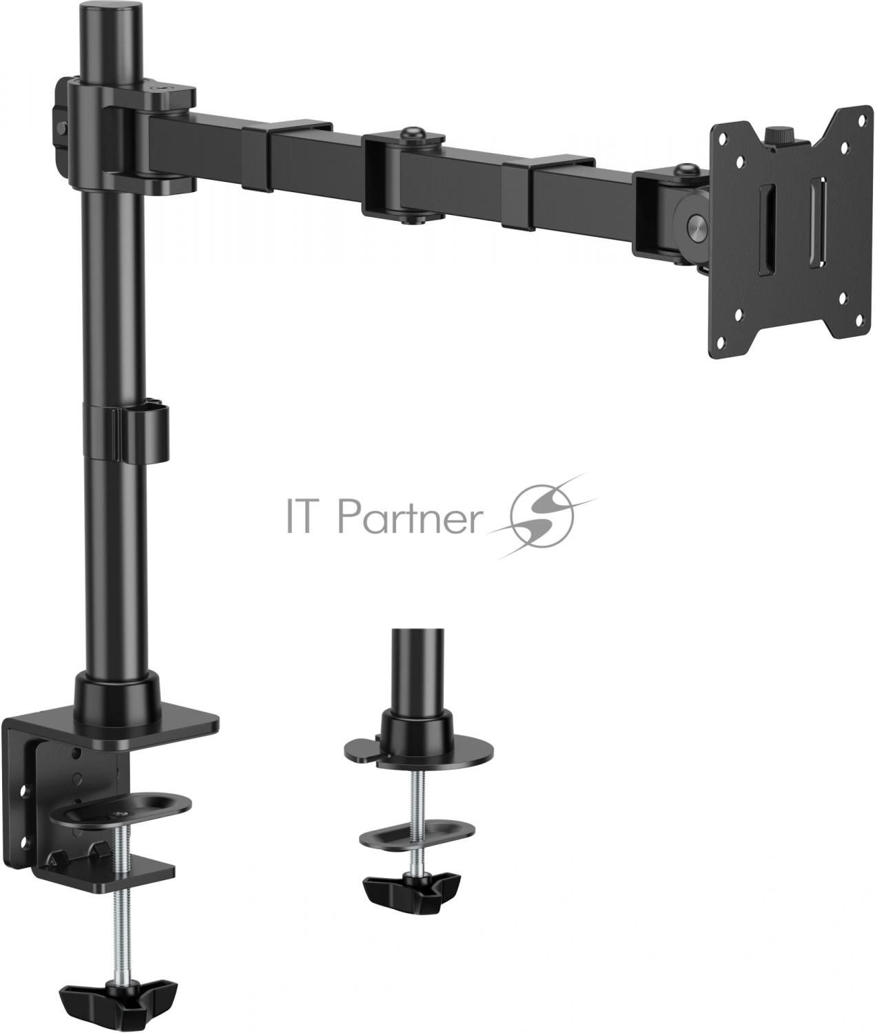 Кронштейн для мониторов Cactus CS-VM-D49-BK черный 17"-49" макс.20кг настольный поворот и наклон
