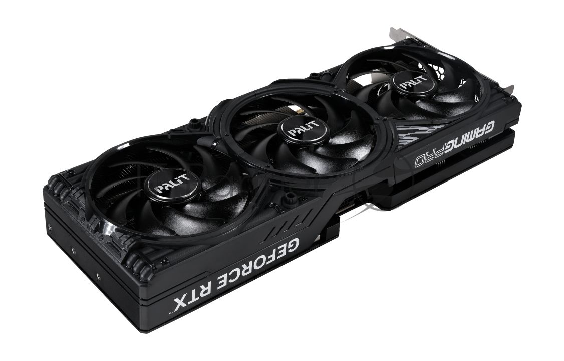 Видеокарта Palit GeForce RTX 5070 GAMINGPRO-S OC, 12 GB GDDR7, 192 bit, 3xDisplayPort, HDMI, GPU 2325 MHz