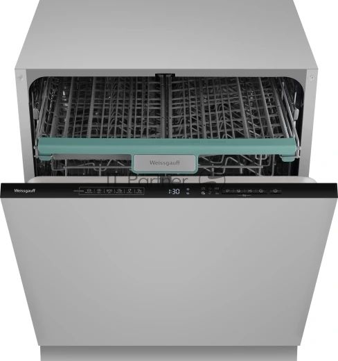 Встраиваемая посудомоечная машина Weissgauff BDW 6135 D Inverter AutoOpen Timer Floor, серебристый, 59.8 см, 14 компл., 49 дБ, класс А+++
