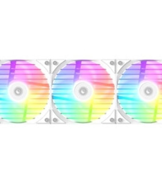 Система жидкостного охлаждения ID-Cooling FX360 LCD белый (Soc 1851/1700/1200/115X/AM5/AM4, 3x120мм fan, 2000rpm, 27.2 дБ, 350W, PWM 4-pin, Al+Cu)