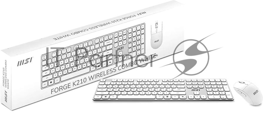 Комплект клавиатура и мышь MSI FORGE K210 W COMBO WHITE RU