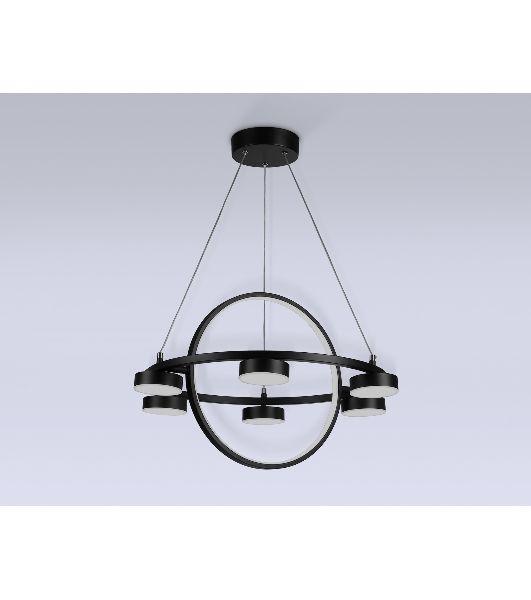 Светильник Ambrella light FL51775/2+6 BK черный 3000K/4200K/6400K 58W D600/380*1200 (ПДУ ИК)