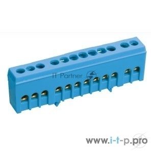 Шина IEK YNN10-69-8KD-K07 N "ноль" в корп изол на DIN-рейку ШНИ-6х9-8-К-С IEK