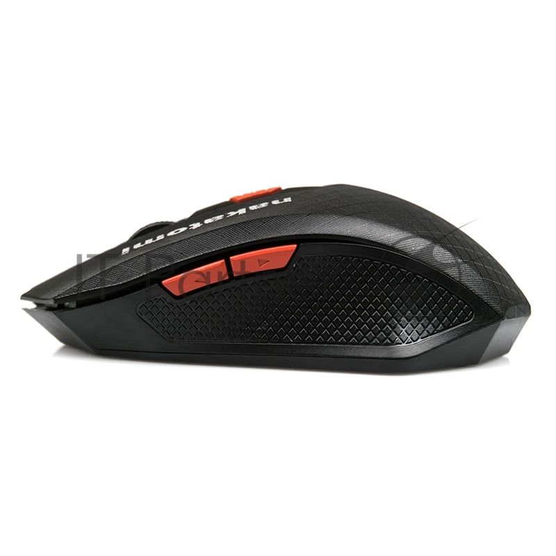 Мышь беспроводная Nakatomi MRON-08U черный, 1600 dpi, радиоканал, USB, кнопки - 6