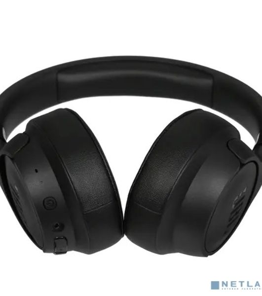 Беспроводные/проводные наушники JBL Tune 720BT черный, полноразмерные, Bluetooth + проводной, быстрая зарядка