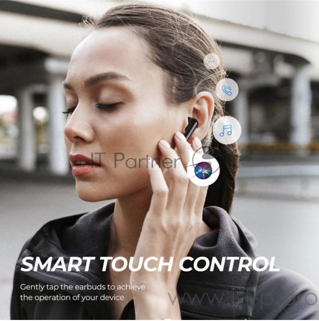 Наушники SoundPEATS TWS TrueAir QCC3020 Bluetooth 5.0 600мАч d14.2мм IPX5 черный