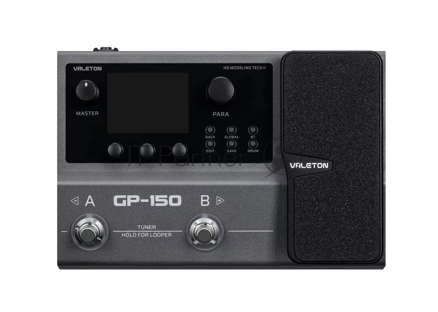 Напольный процессор эффектов Valeton GP-150 200 усилителей, до 12 эффектов одновременно, поддержка IR импульсов гитарных кабинетов, встроенный USB-аудиоинтерфейс SnapTone с поддержкой NAM, 200 пресетов, встроенный аккумулятор на 6+ часов работы, 2 футс