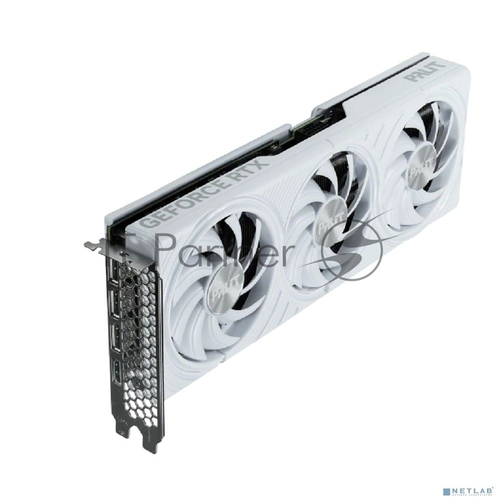 Видеокарта Palit GeForce RTX 5070 WHITE OC, 12 GB GDDR7, 192 bit, 3xDisplayPort, HDMI, GPU 2325 MHz