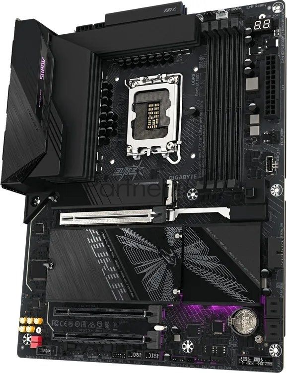 Материнская плата Gigabyte Z890 AORUS ELITE WIFI7 PLUS, LGA1851, Intel Z890, 4xDDR5, 4xSATA, 1xPCIe 5.0 x16, 2xPCIe 4.0 x4, 1xDisplayPort, 1xUSB4 Type-C, 1x 5Gb LAN, 2xUSB 3.2 Gen 2, 3xUSB 3.2 Gen 1, 4xUSB 2.0, 2x3.5 мм, 7.1, ATX