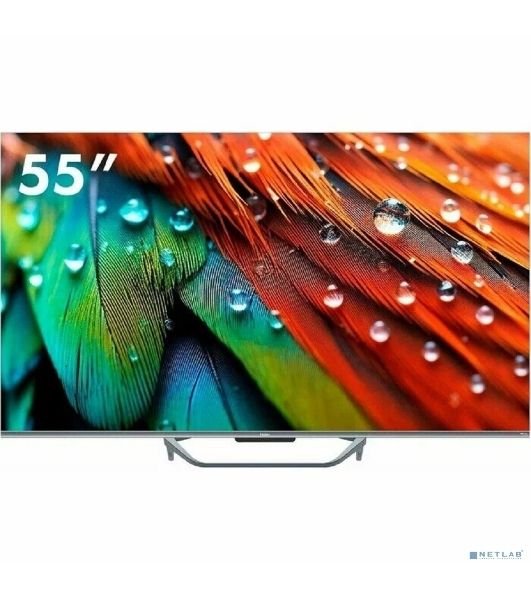 Телевизор Haier 55" DH1VMZD01RU серый QLED 4K UHD 60Hz Smart TV Android TV 2GB/16GB