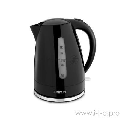 Чайник электрический Zelmer ZCK7617B 1.7 л, 2200 Вт, черный корпус: пластик