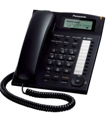 Телефон проводной Panasonic KX-TS2388RUB черный индикатор вызова,повторный набор последнего номера,4 уровня громкости звонка Телефон проводной Panasonic KX-TS2388RUB черный индикатор вызова,повторный набор последнего номера,4 уровня громкости звонка