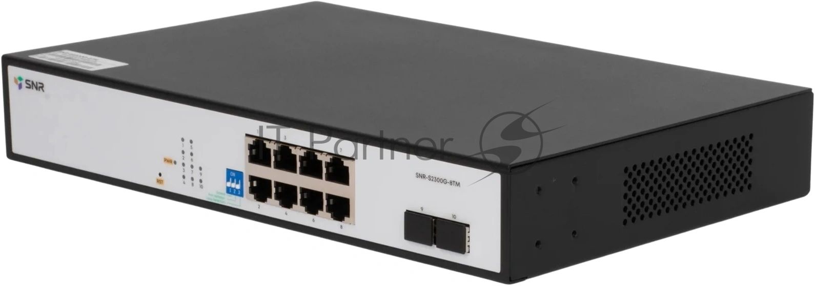 Коммутатор SNR SNR-S2300G-8TM, 8×1 Гбит/с + 2×2.5 Гбит/с SFP, настраиваемый