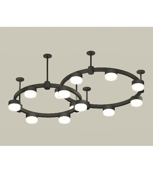 Светильник Ambrella light XR92221006/13 SBK/FR/CL черный песок/белый матовый/прозрачный GX53