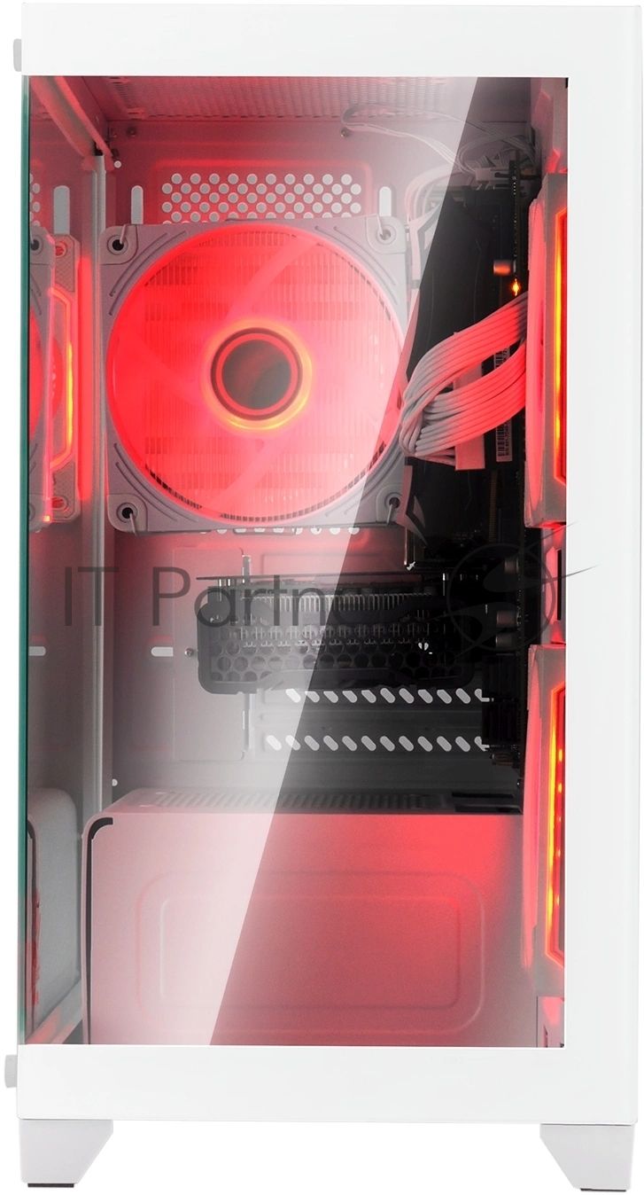 Компьютерный корпус Bloody BD-CC103 белый без БП mATX 7x120мм 1xUSB 2.0 1xUSB 3.0 audio bott PSU