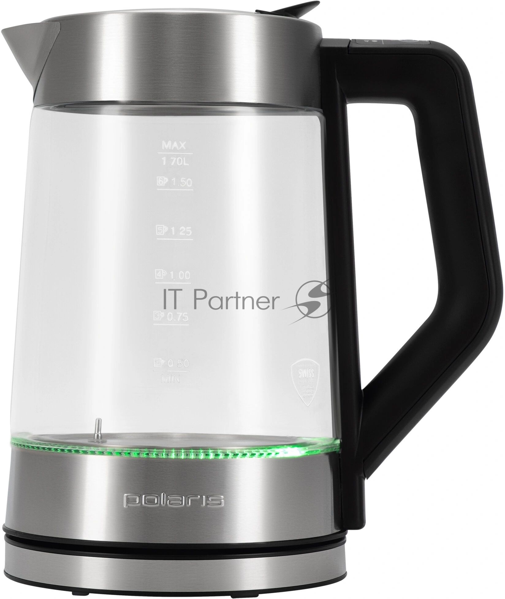 Чайник электрический POLARIS PWK1725CGLD WIFI IQ Home, 1,7 л, 2200 Вт, стекло