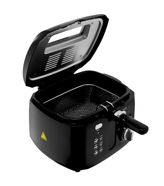 Фритюрница BRAYER BR2836 чёрный, 1800 Вт, 2.5 л, 0.5 кг, съёмная чаша, антипригарное покрытие