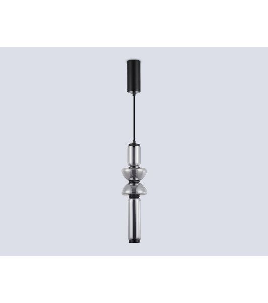 Подвесной светодиодный светильник Ambrella light LH11021 BK/SM черный/дымчатый 17W 3000K D120*435