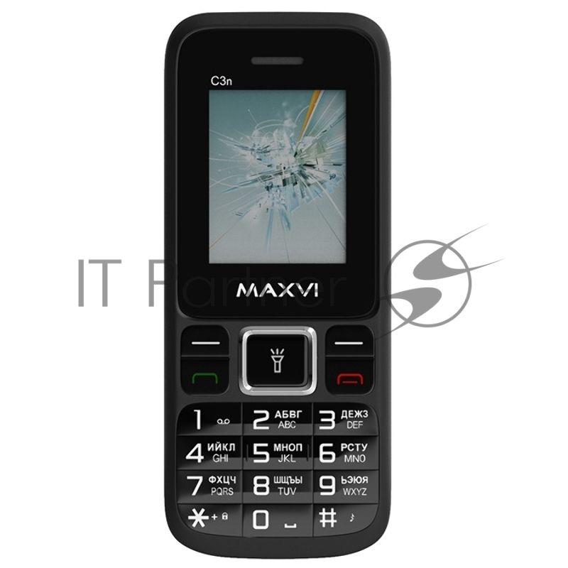 Мобильный телефон Maxvi C3n черный
