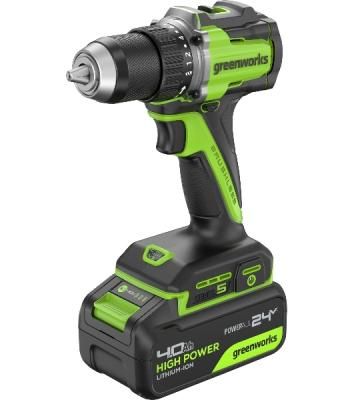 Дрель безударная Greenworks DD560 патрон:быстрозажимной реверс (3708407CUB)