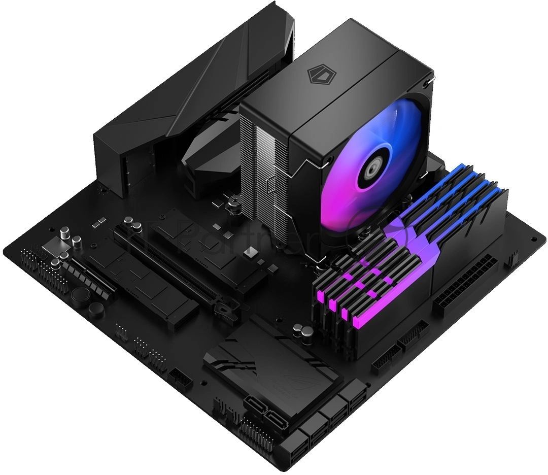 Кулер для процессора ID-Cooling SE-903-XT V2 черный, алюминий/медь, 2500 об/мин, 29.1 дБ, 4 pin, 150 Вт, высота 123 мм