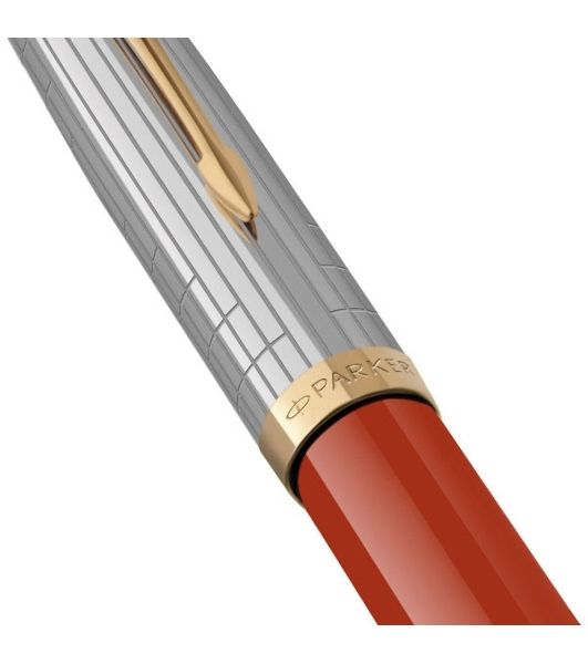 Ручка перьевая Parker 51 Premium (CW2169071) Red Rage GT, F, сталь нержавеющая, подарочная коробка
