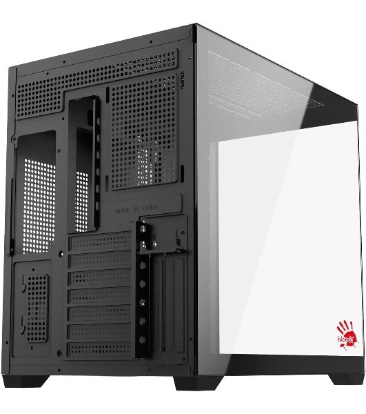 Компьютерный корпус Bloody CC-122 черный без БП ATX 10x120мм 1xUSB2.0 1xUSB3.0 audio