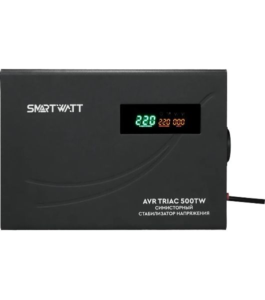 Стабилизатор напряжения Smartwatt AVR Triac 500TW 500ВА черный