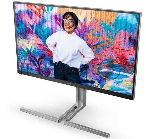Монитор 31.5" AOC U32U3CV IPS 3840x2160, 60 Гц, 4 мс, 16:9, 400 кд/м², 2xHDMI 2.0, DP 1.4, USB-C, 3.5 Jack, USB Hub (4x USB 3.2), динамики (2x3 Вт), HDR10, Adaptive-Sync, черный