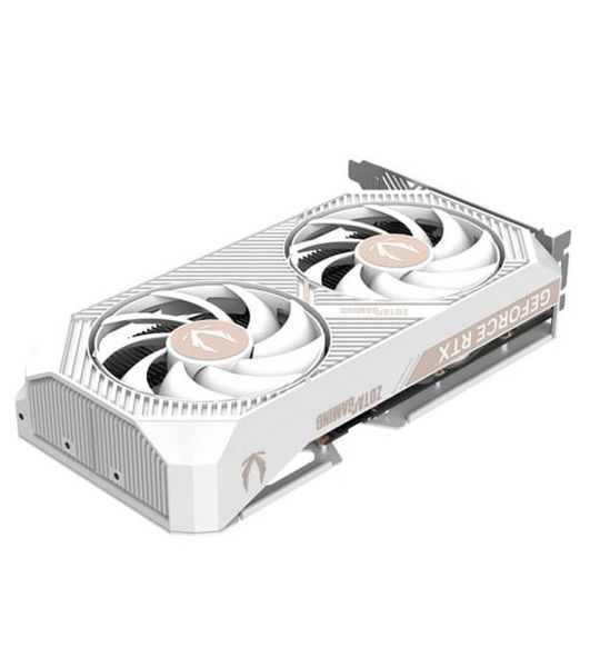 Видеокарта Zotac GAMING GeForce RTX 5050 TWIN EDGE OC WHITE ED, NVIDIA RTX 5050, 8 ГБ GDDR6, 128 бит, PCI-e 5.0, 1xHDMI, 3xDP, 2602 МГц