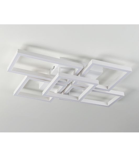 Потолочный светодиодный светильник Ambrella light FA1011/4+1 WH белый 90W 3000K-6400K 710*490*95 (ПДУ ИК)