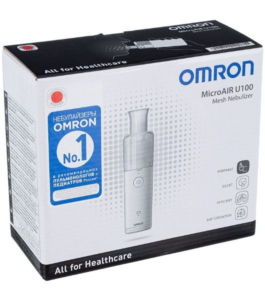 Ингалятор Omron U100 NE-U100-E ультразвуковой стационарный белый/серый