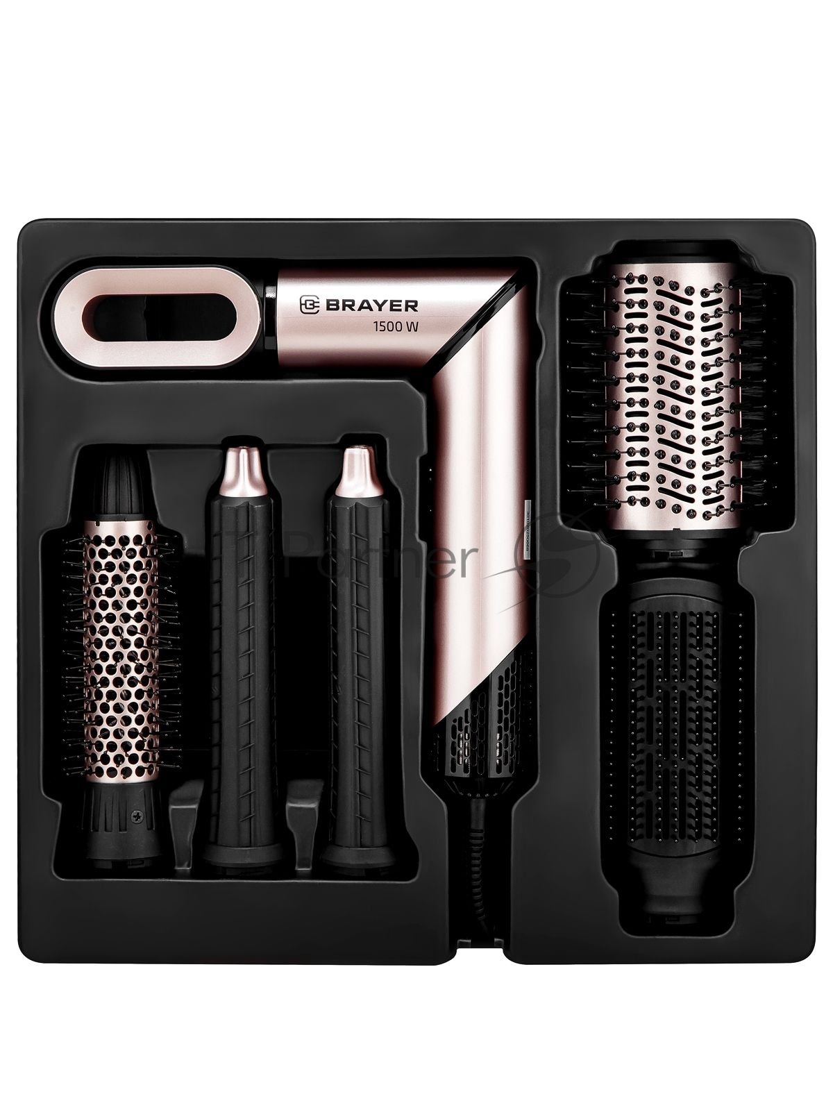 Фен-мультистайлер BRAYER BR3309, 1500 Вт, компактный, 25/32/40-61 мм