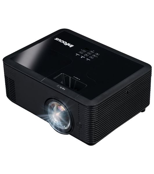 Проектор INFOCUS IN136ST DLP, 4000 ANSI Lm,WXGA (1280x800), 28500:1, 0.521:1, 3.5мм in,Composite video, VGA, HDMI 1.4a x3 (поддержка 3D), USB-A (для SimpleShare и др.), лампа 15000ч.(ECO mode),3.5мм out, Monitor out(VGA),RS232,RJ45,21дБ, 4,5 кг.