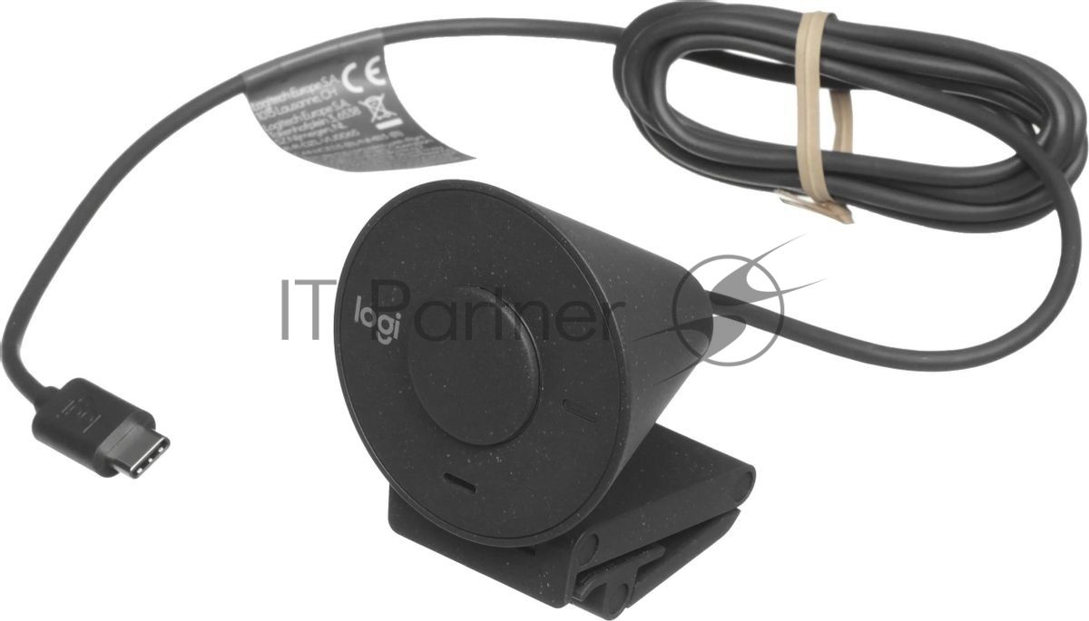 Веб-камера Logitech Brio 300 1920x1080, 30 кадр/с, USB Type-C, микрофон (шумоподавление), автоматическая фокусировка, автоосвещение, универсальное крепление