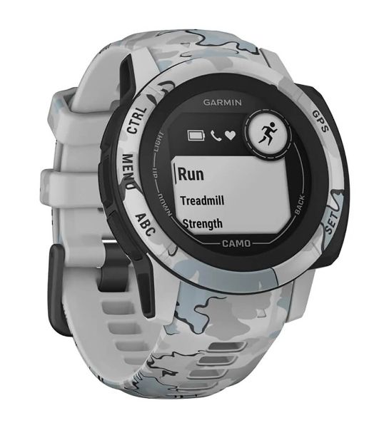 Умные часы Garmin Instinct 2S Camo Edition, 1.1" MIP, Bluetooth, ANT+, 10 ATM, черный / серый / камуфляж