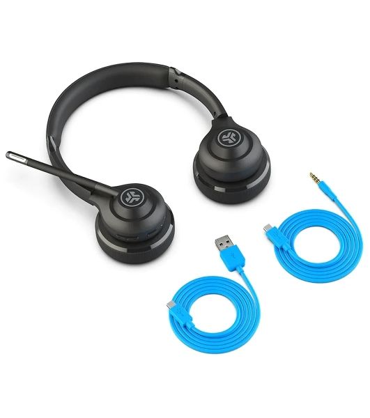 Гарнитура JLab Work Wireless Headset Gen 2 чёрный, беспроводная, Bluetooth/USB-C, до 45 ч, микрофон с шумоподавлением